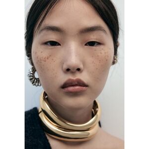 Ultra rare zara metal maxi metal choker
